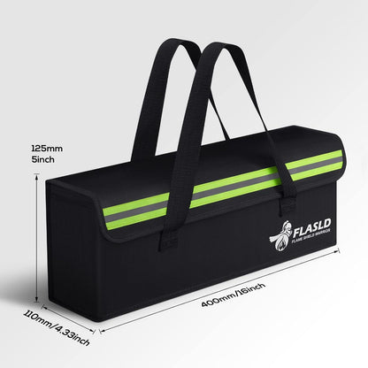2er Set FLASLD E-Bike Akku Tasche feuerfeste Lipo Tasche 405 x 110 x