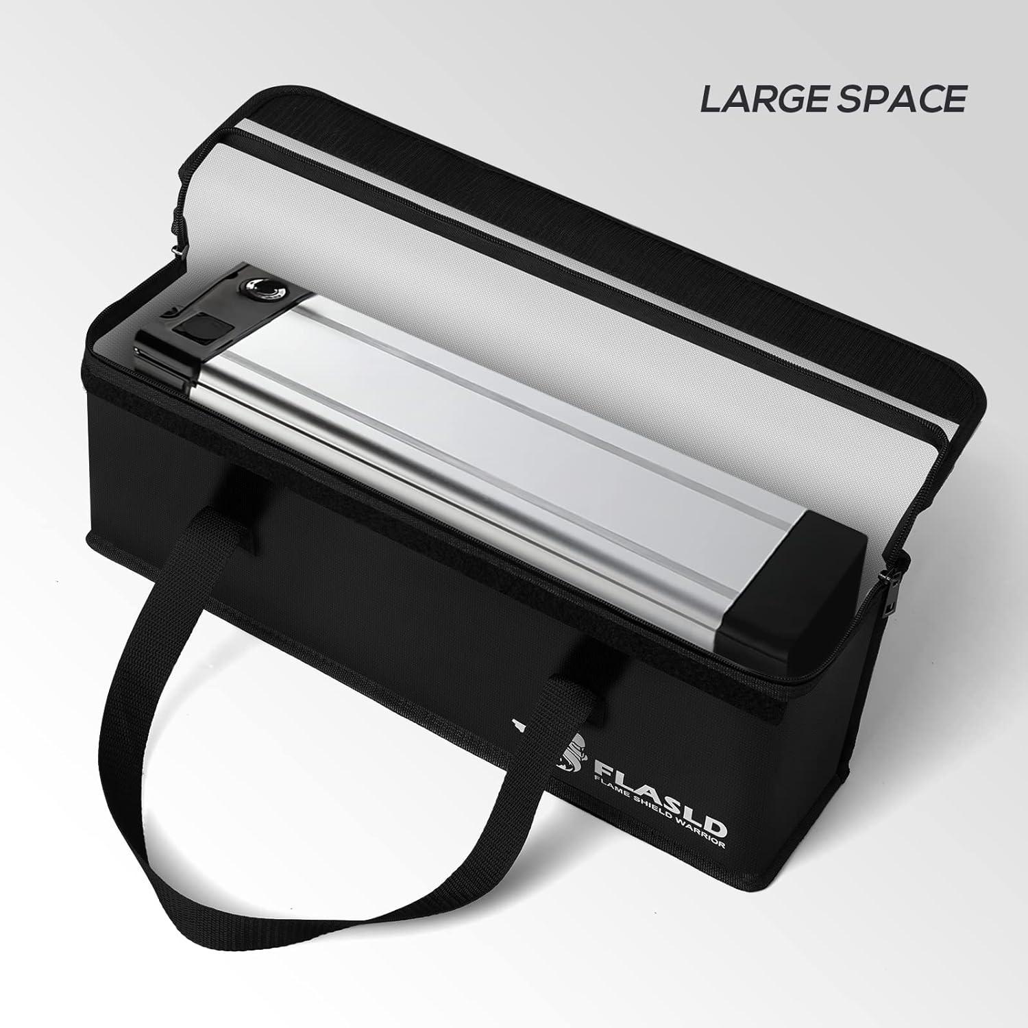 2er-Pack FLASLD E-Bike Akku Tasche - fireproof LiPo Akku Tasche 405 x