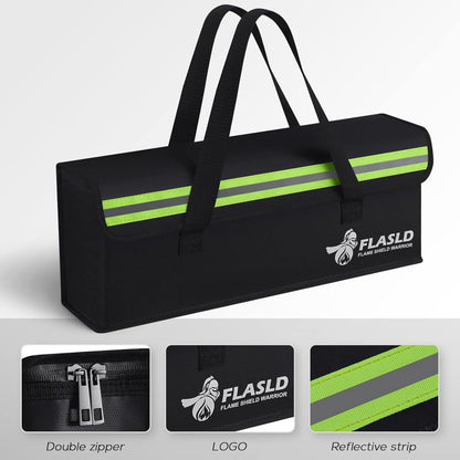 FLASLD 2-Pack Lipo feuerfeste Tasche Akku Ladetasche Case Explosionssicher Lagerung 49x11x18 cm - 2er Pack