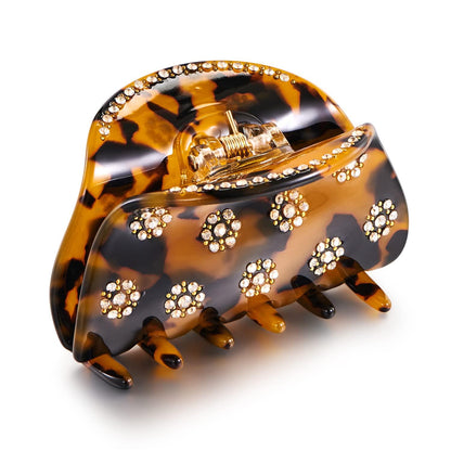 Moderne Acryl-Haarklammer mit Blumenverzierung