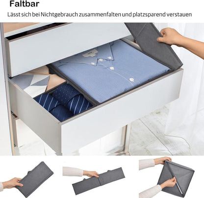 ORLISA 8er Schubladen Organizer Schrank Aufbewahrungsboxen Set Grau