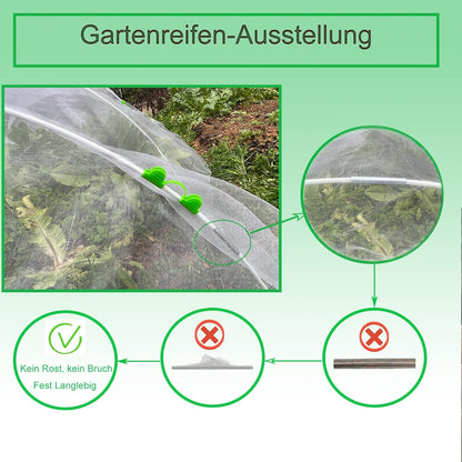 Gewächshausreifen Fiberglas 20 Stk. Hoops Folientunnel Bögen Hochbeet