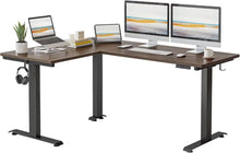 Elektrischer L-förmiger Höhenverstellbarer Schreibtisch 160x120 cm