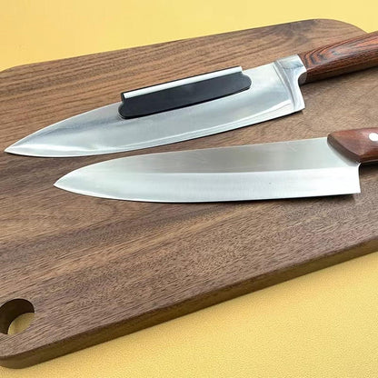 2x Schleifhilfe Set für Messer, Schärfhilfe Schleifstein Schwarz
