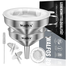 Edelstahl Trichter Set mit 200 Mesh Filter und 2 Sieben