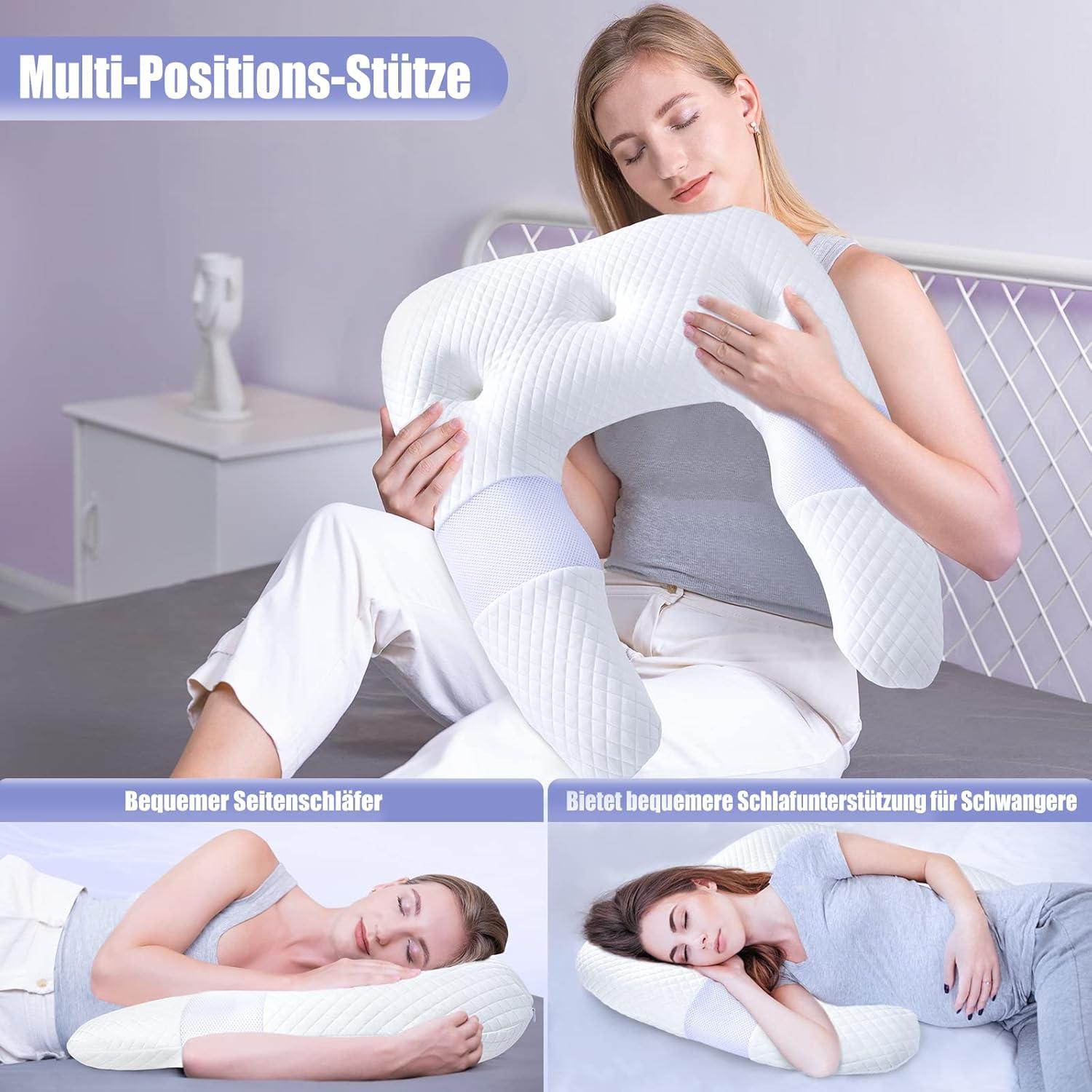 Seitenschläferkissen U-förmig Memory Foam Nackenkissen orthopädisch