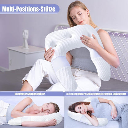 Seitenschläferkissen U-förmig Memory Foam Nackenkissen orthopädisch