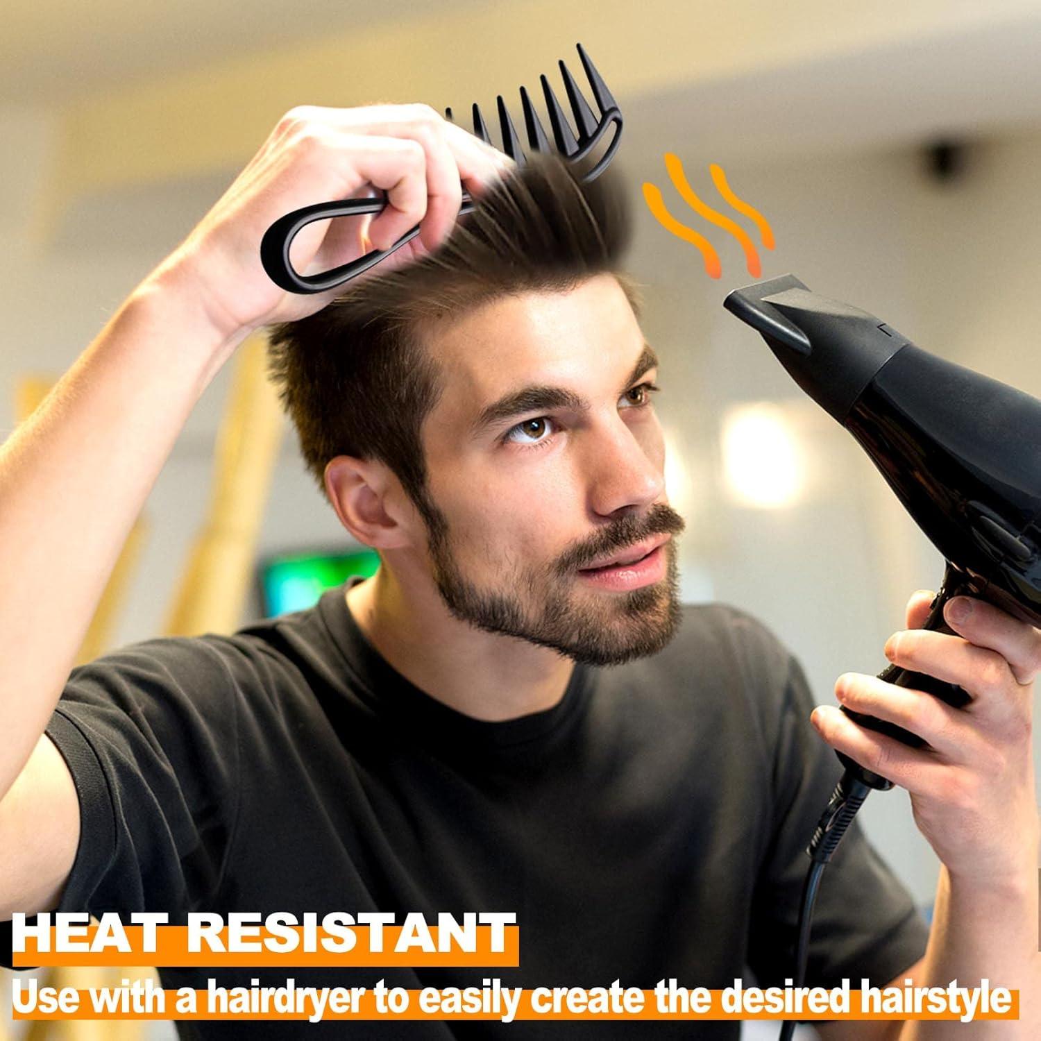 Sularpek Lockenkamm Strähnenkamm Wide Tooth Comb Afro Kamm Haar Antistatisch Home Salon Friseurkamm