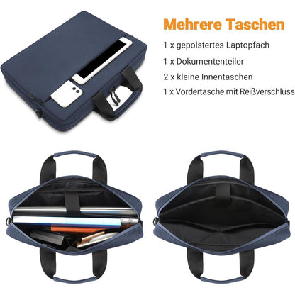 TECOOL 14 Zoll Laptoptasche Schultertasche Wasserdicht Aktentasche für