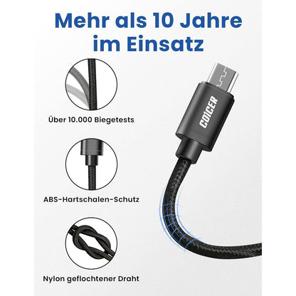 COICER Ebike Ladekabel für iPhone USB C 40 cm Bosch Intuvia