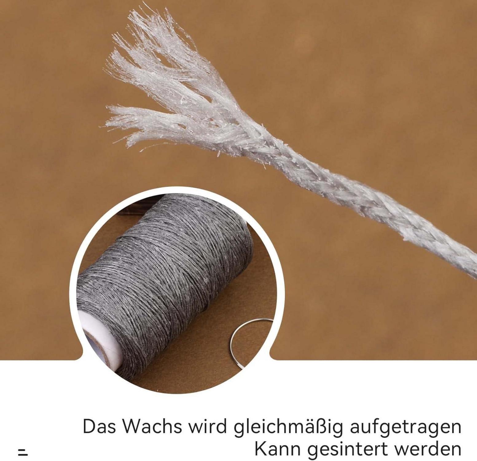 Leder Faden 150D Wachsfaden & Nadeln Set Reparieren Handwerk