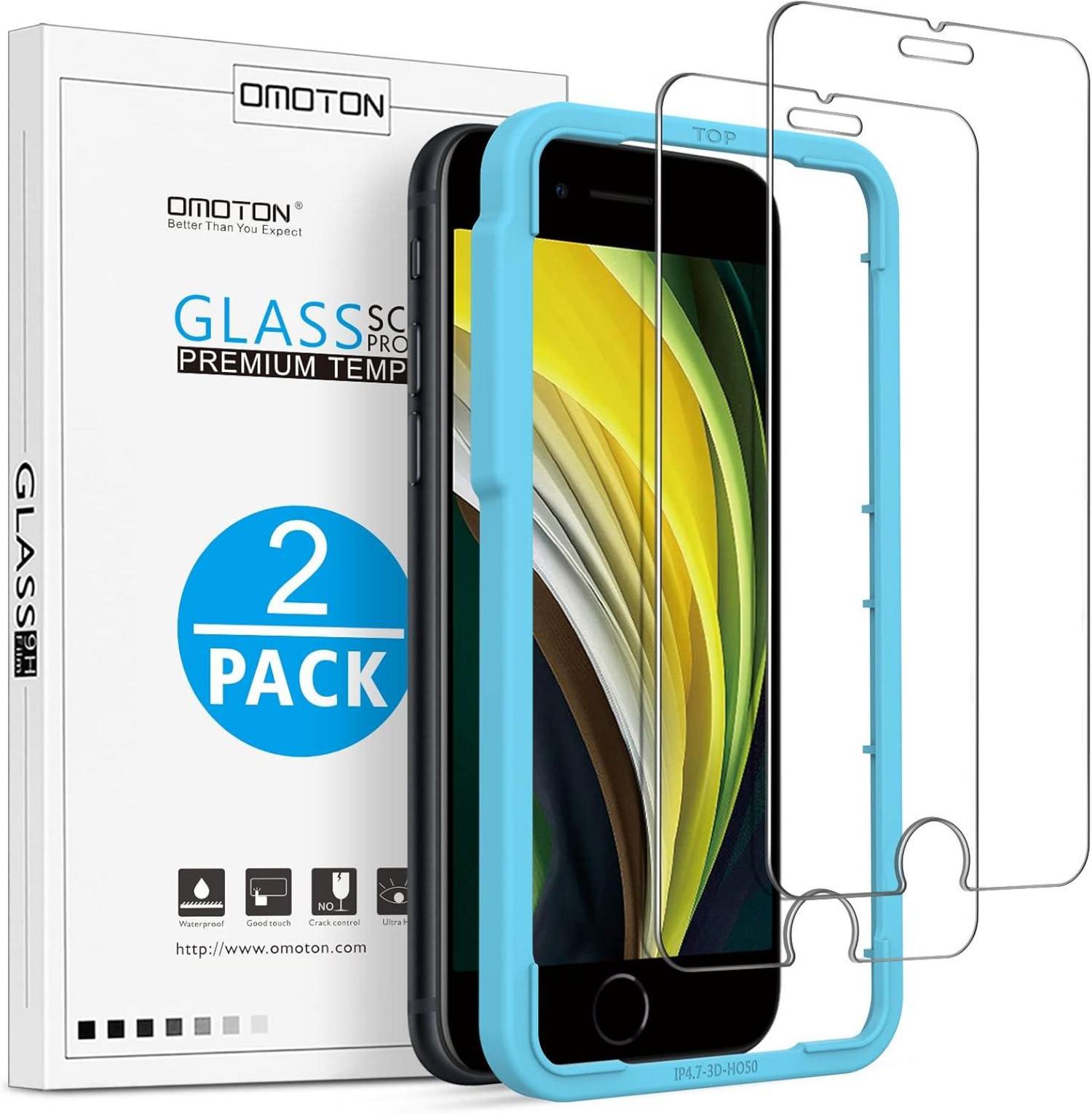 Panzer Schutzglas für iPhone SE 2020/2022 8 7 6 4.7 Zoll 2er Pack