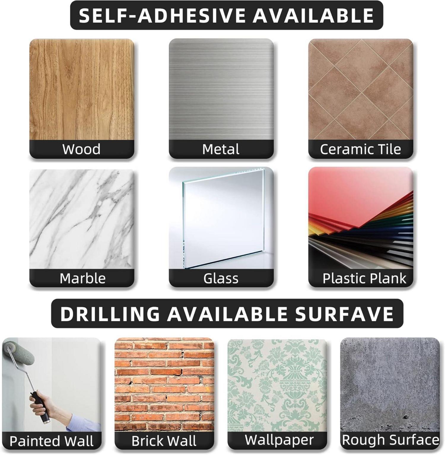 Küchenrollenhalter weiß Aluminium selbstklebend oder zum Bohren