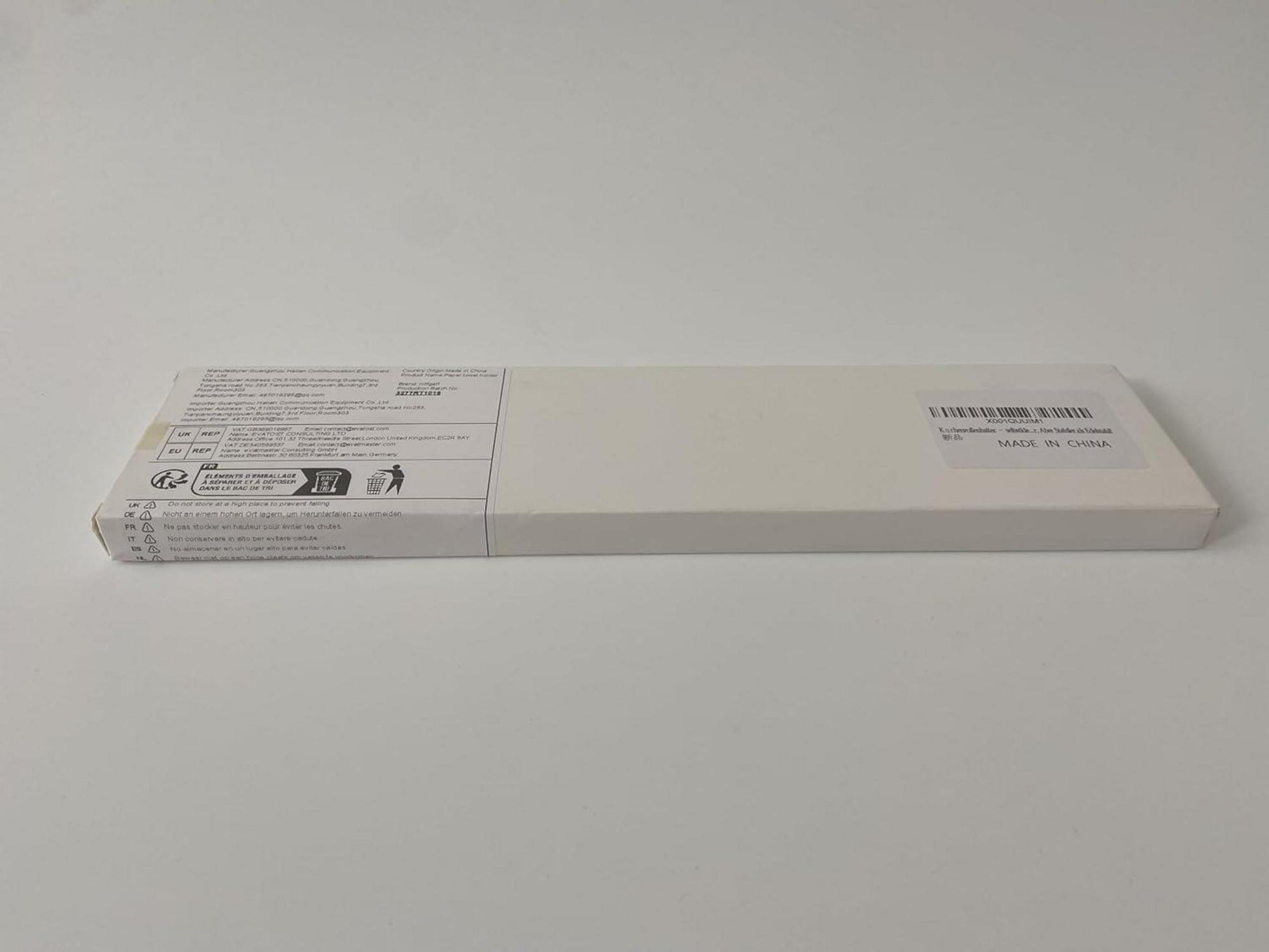 Küchenrollenhalter weißer Papierhandtuch Aluminium unter Schrank 12,2 Zoll
