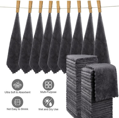 Orighty Premium Mikrofaser Waschlappen 48 Stück 30,5 x 30,5 cm
