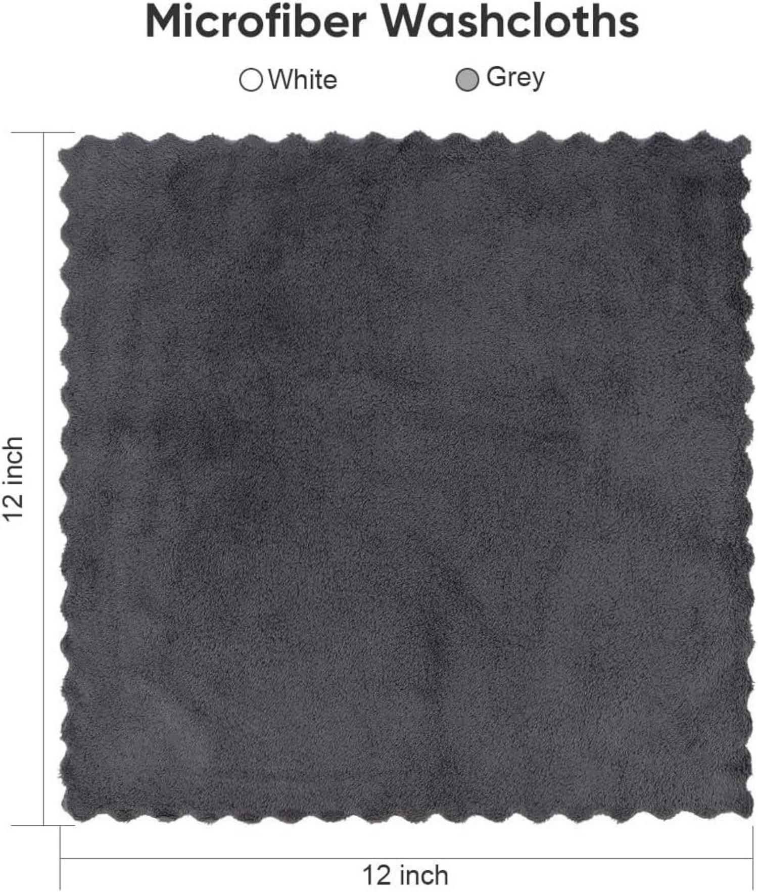 48 Premium Mikrofaser Waschlappen-Set 30,5x30,5cm saugfähig