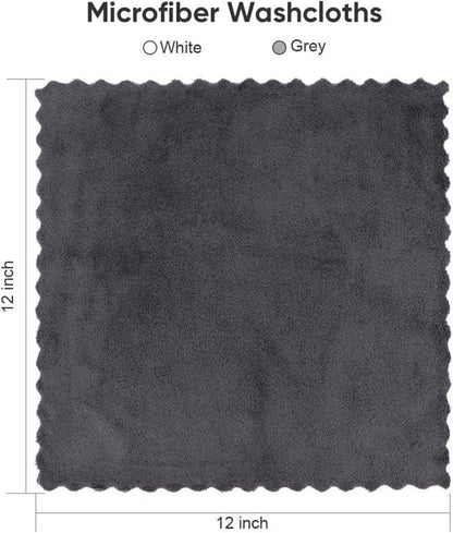 48 Premium Mikrofaser Waschlappen-Set 30,5x30,5cm saugfähig