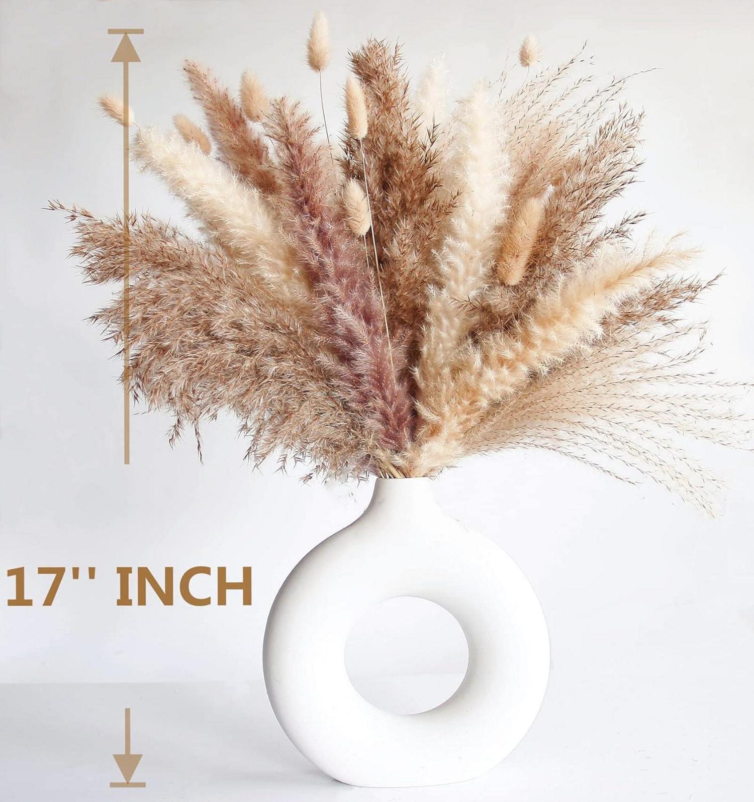 110 Stück Getrocknete Pampasgras Blumen für Dekoration