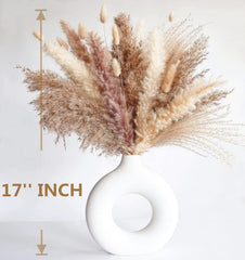 110 Stück Getrocknete Pampasgras Blumen für Dekoration