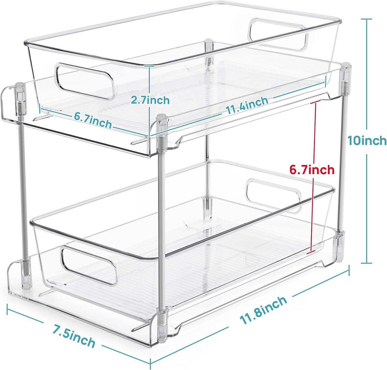 Multifunktionale Badezimmer Spülschrank Organizer 2er Pack