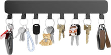 Schwarzes Schlüsselbrett mit 8 Haken, Schlüssel Organizer