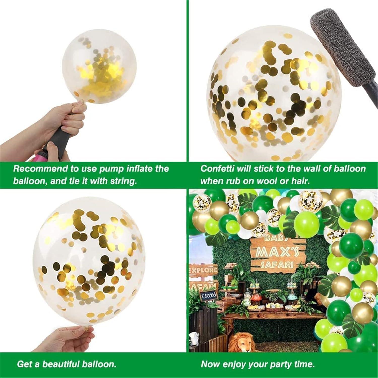 Luftballon Girlande Grün 132 Stück Dschungel Safari Geburtstag Deko