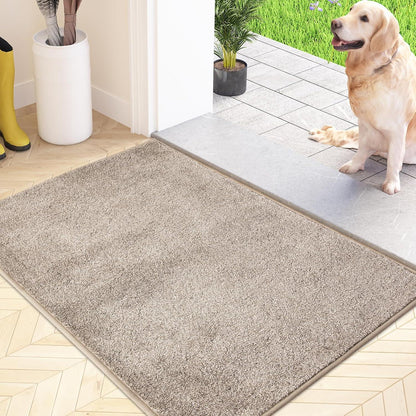 Schmutzfangmatte Innen rutschfeste Fußmatte 50x80cm Beige