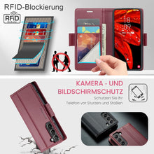 Samsung Galaxy S22 5G Hülle Premium Leder Klapphülle RFID