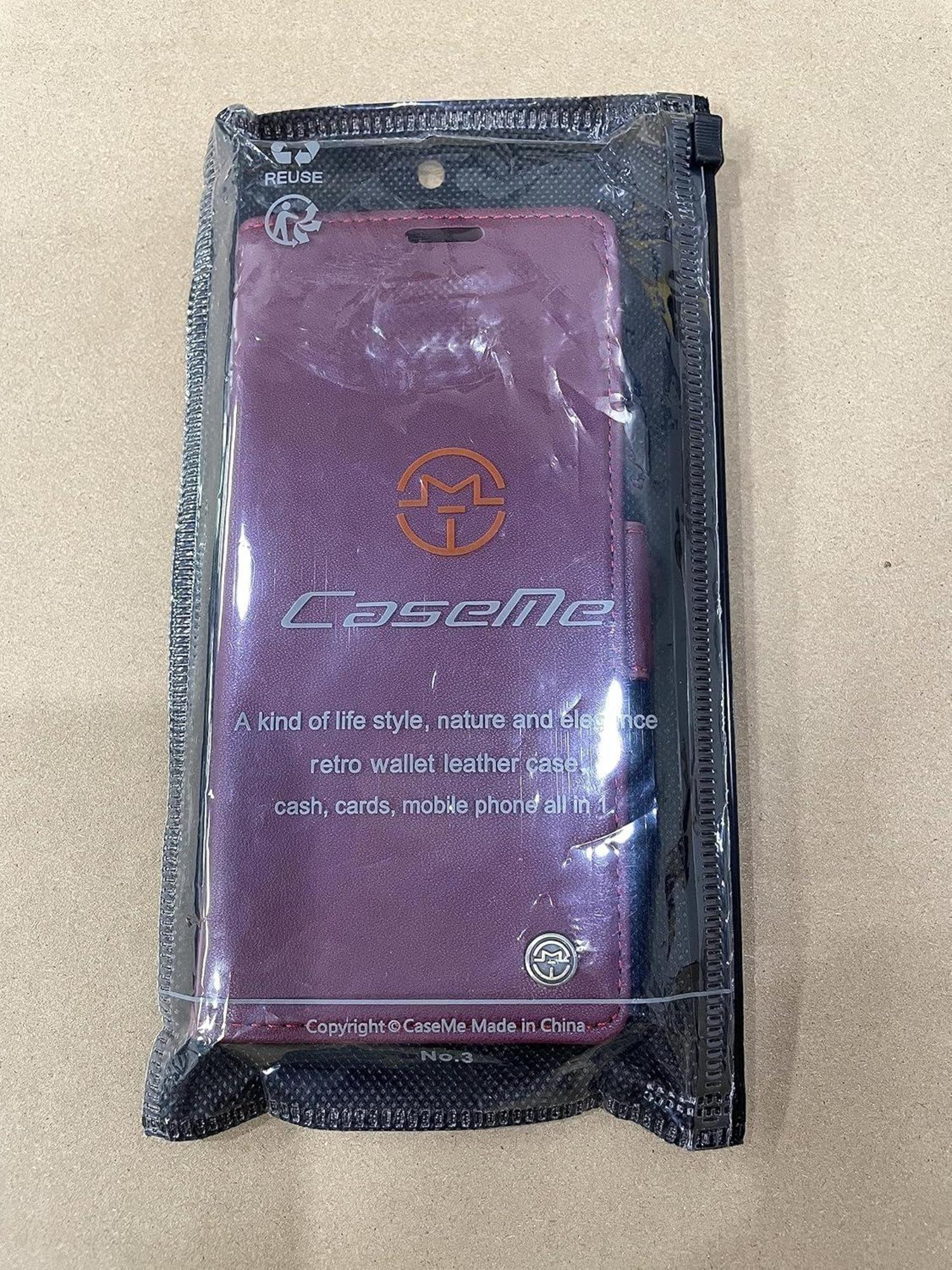 Samsung Galaxy S22 5G Handyhülle Wein Rot Leder Flip Wallet RFID