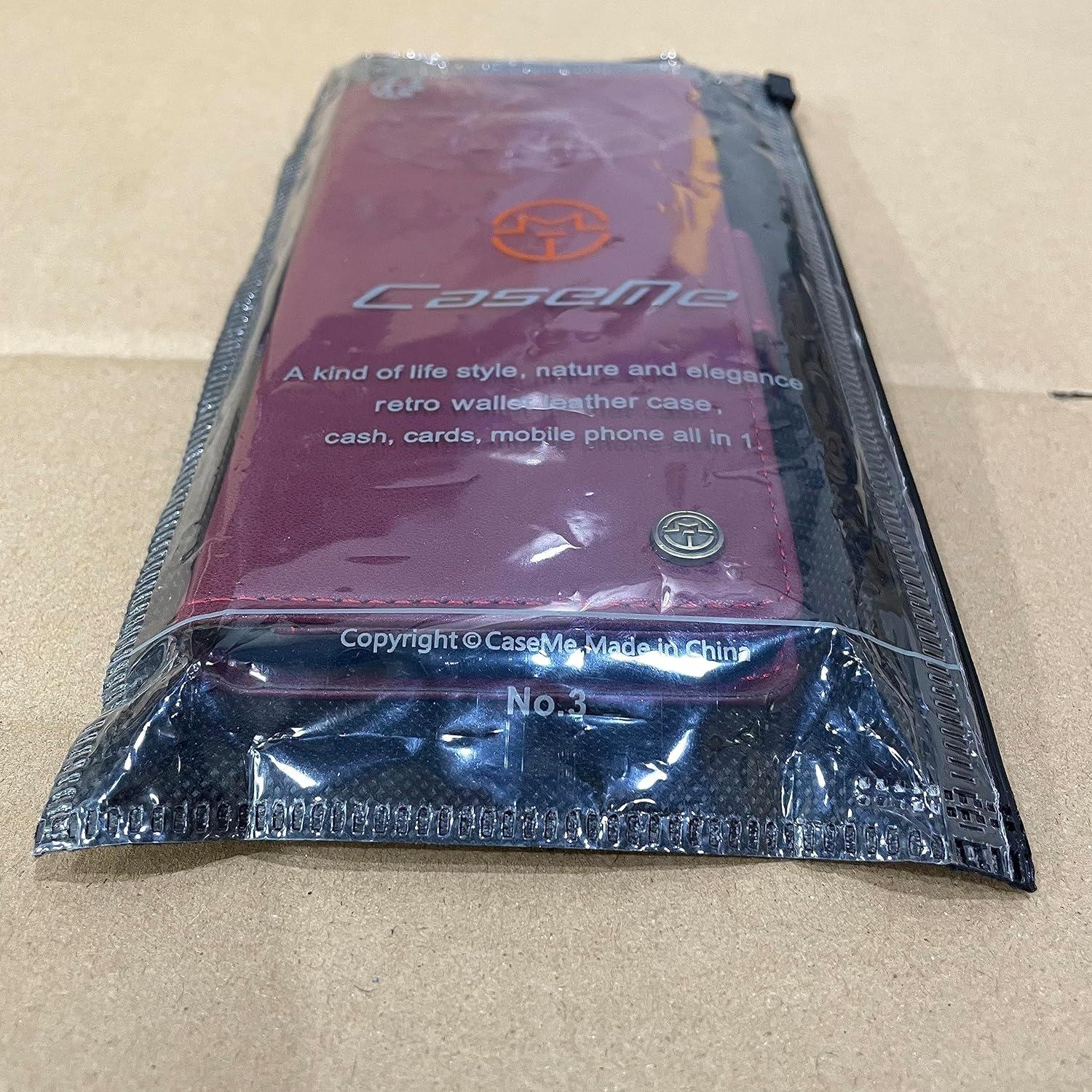 Samsung Galaxy S22 5G Handyhülle RFID Leder Case Weinrot 6,1 Zoll