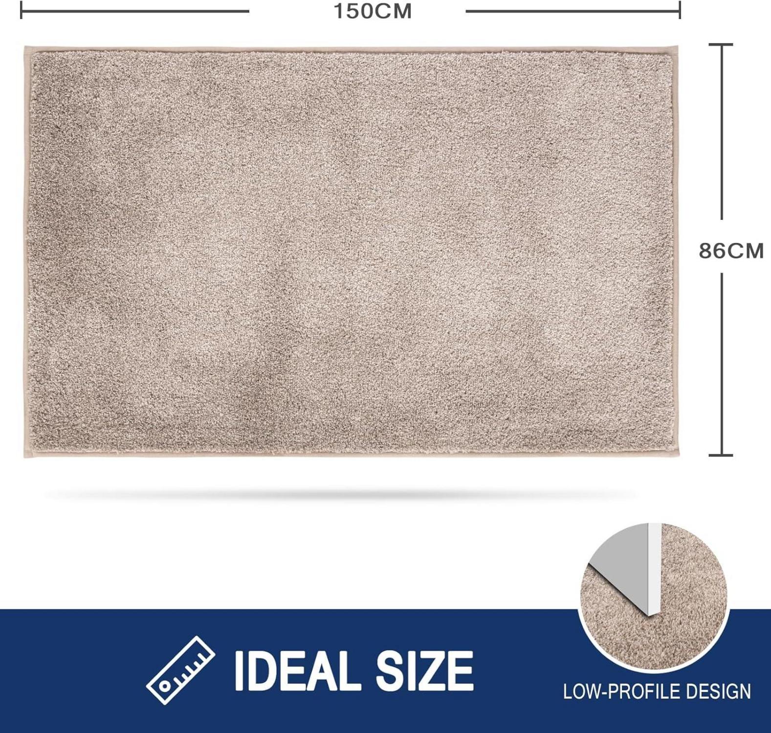 FCSDETAIL Schmutzfangmatte Innen 86x150 cm Beige rutschfest