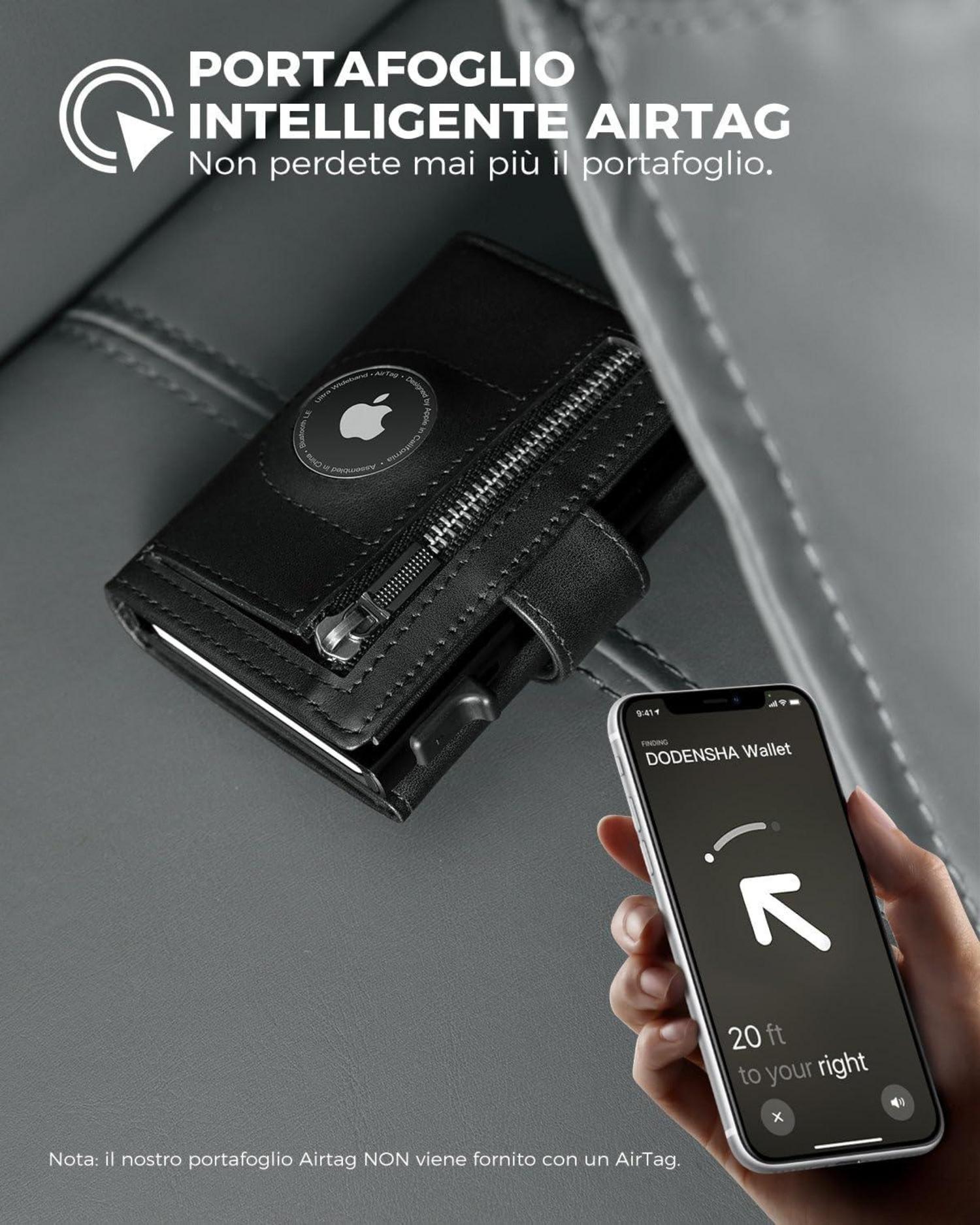 Kreditkartenetui RFID NFC Schutz Airtag Geldbörse Herren Aluminium