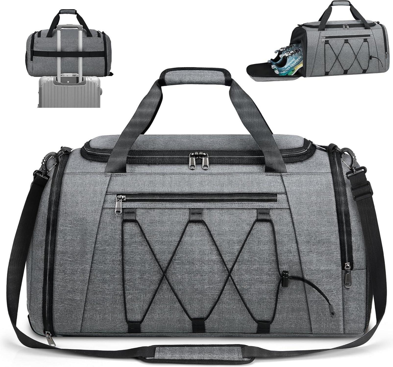 Sporttasche NUBILY mit Schuhfach Nassfach 55L Grau