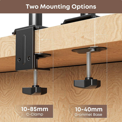 PUTORSEN Monitor Halterung 1 Monitor 13-35 Zoll Höhenverstellbar Neigbar Drehbar