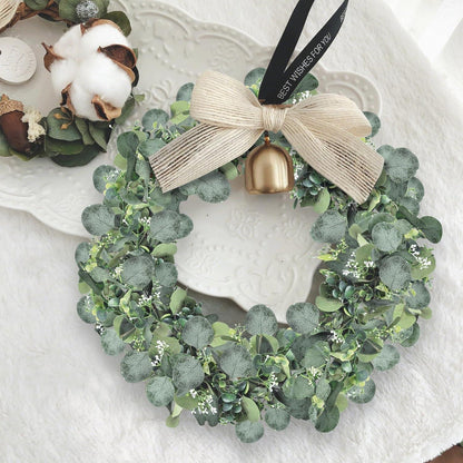 2er Set Künstliche Eukalyptus Girlande 1,8m Grüne Blätter Deko weiße