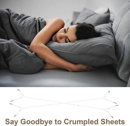 Bettlakenspanner Verstellbar Elastische Dreiecksspanner Metallclip (2