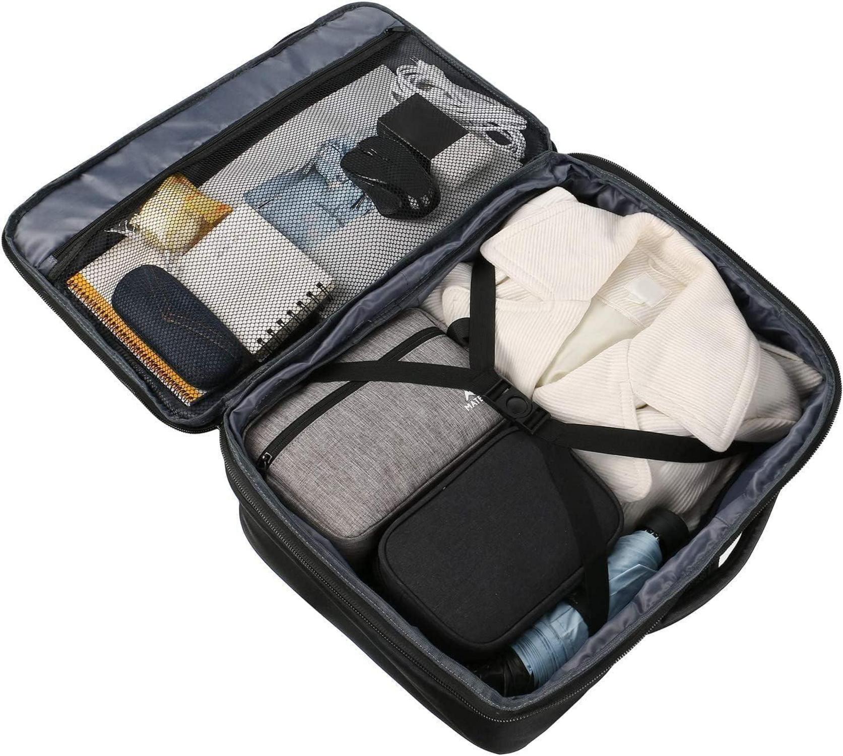Handgepäck Rucksack erweiterbar 50x35x20cm Business Reise Schwarz