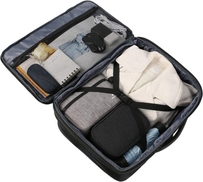 Handgepäck Rucksack erweiterbar 50x35x20cm Business Reise Schwarz