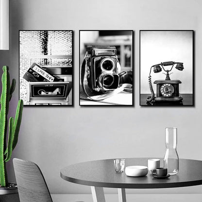 Trayosin 3er Poster Set Vintage Wandbilder ohne Rahmen 40x50cm