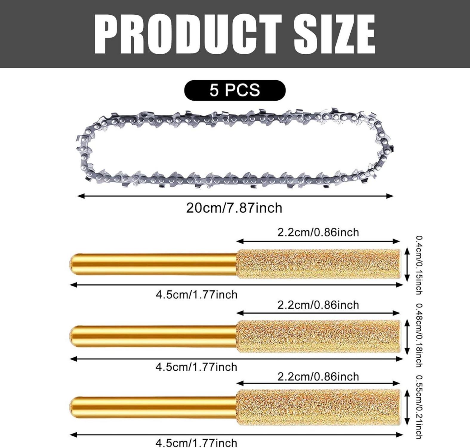 6 Zoll Mini Kettensäge Sägeketten: 5 Stück Universal Kette
