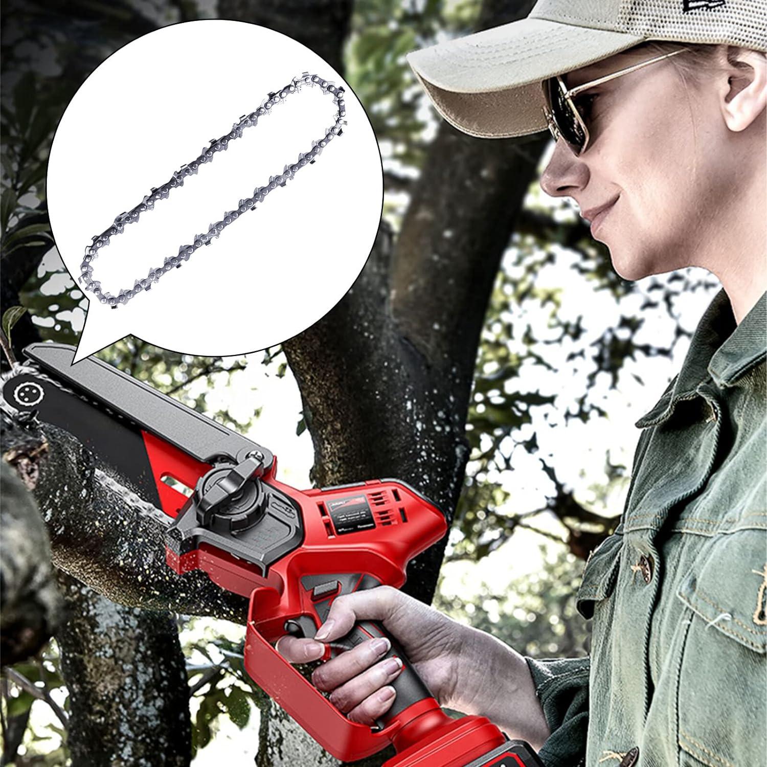 6 Zoll Kettensäge Kette: 5 Stück Sägeketten Antriebsglieder & 3 Schärfer