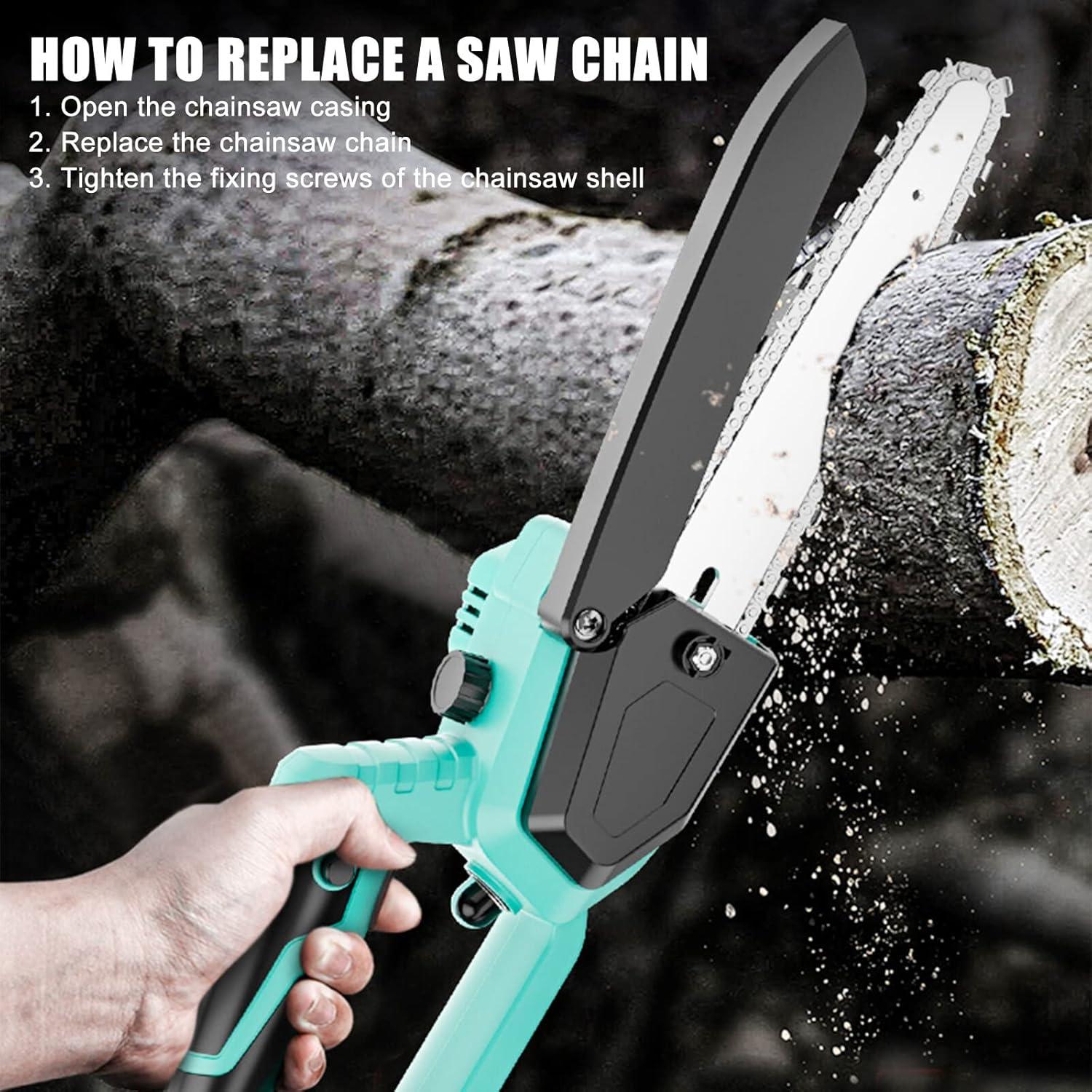 Sägeketten 6 Zoll Kettensäge: 5 Stück Kettensägenketten & 3 Stück