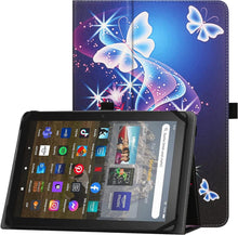 Universal Tablet Hülle 9-10 Zoll Schutzhülle mit Silikonband Purple