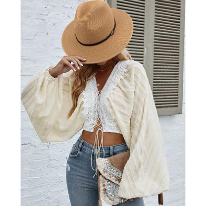 Panama Hut Damen Retro Krempe Khaki