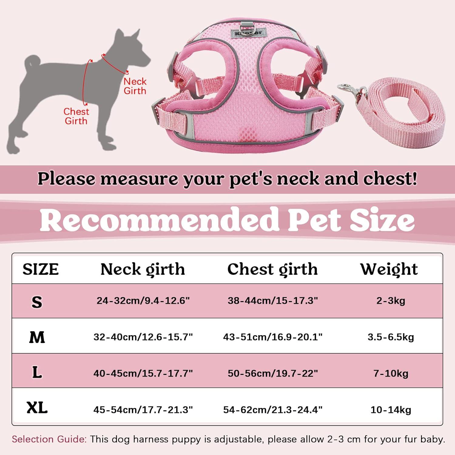 Hundegeschirr Kleine Hunde Atmungsaktiv Sicherheitsgeschirr