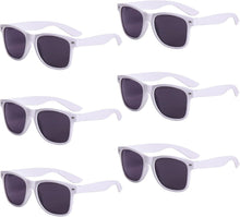 Bunte Neon Sonnenbrillen Set Vintage Party Damen Herren 6er Pack