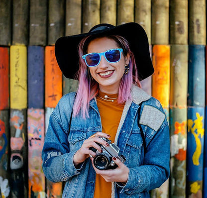 6er Neon Bunte Sonnenbrillen Set UV Schutz Vintage Party