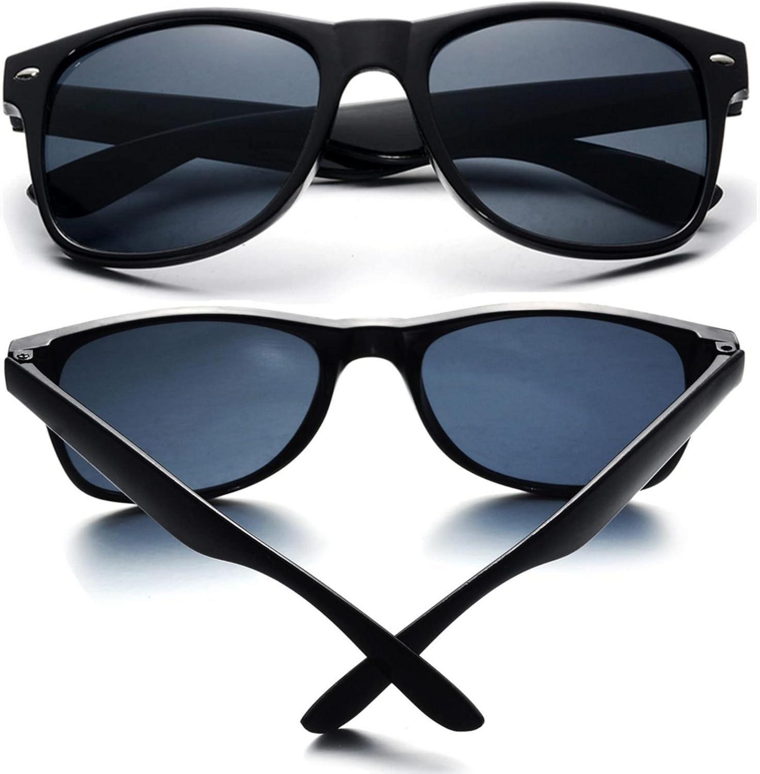 Bunte Neon Sonnenbrille Vintage Party Herren Damen 6er Set