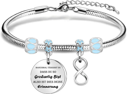 Inspirierendes Edelstahl Armband Geburtstagsgeschenk Frauenkollegen