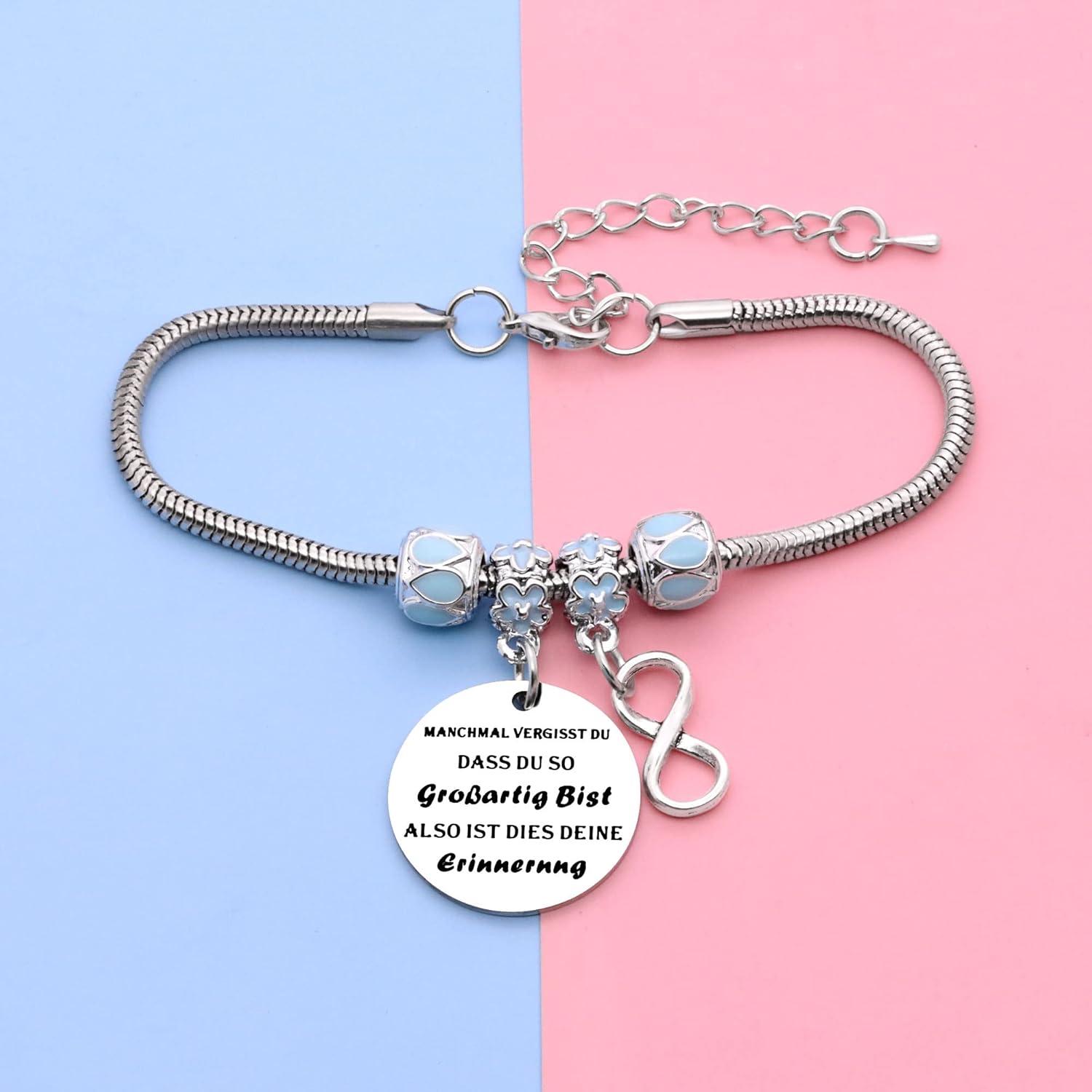 Inspirierendes Edelstahl Armband Geburtstagsgeschenk Frauenkollegen